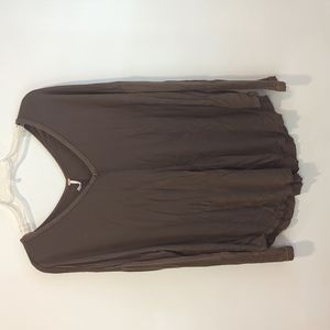 Free People Olive Oversized Top